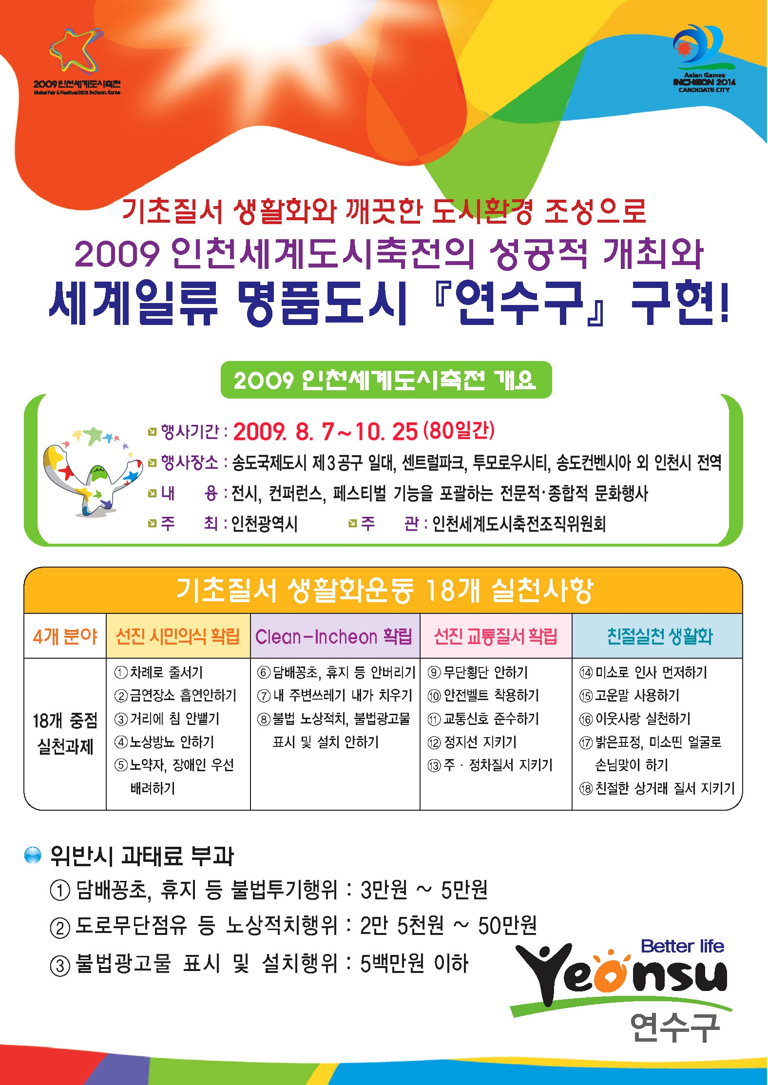 기초질서 생활화와 깨끗한 도시환경조성으로 세계일류명품도시 연수구 구현의 1번째 이미지