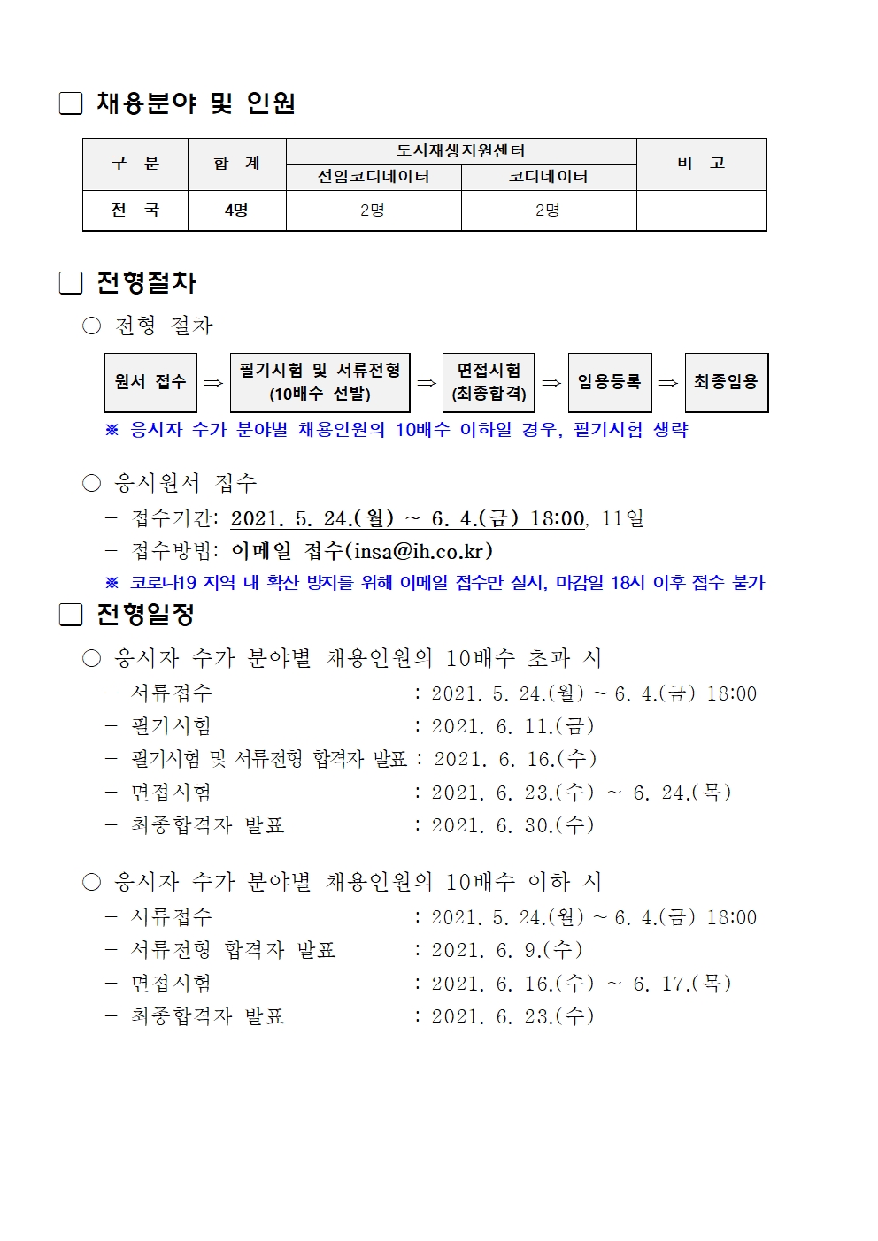 인천도시공사 계약직 공개 경력경쟁채용 공고의 2번째 이미지