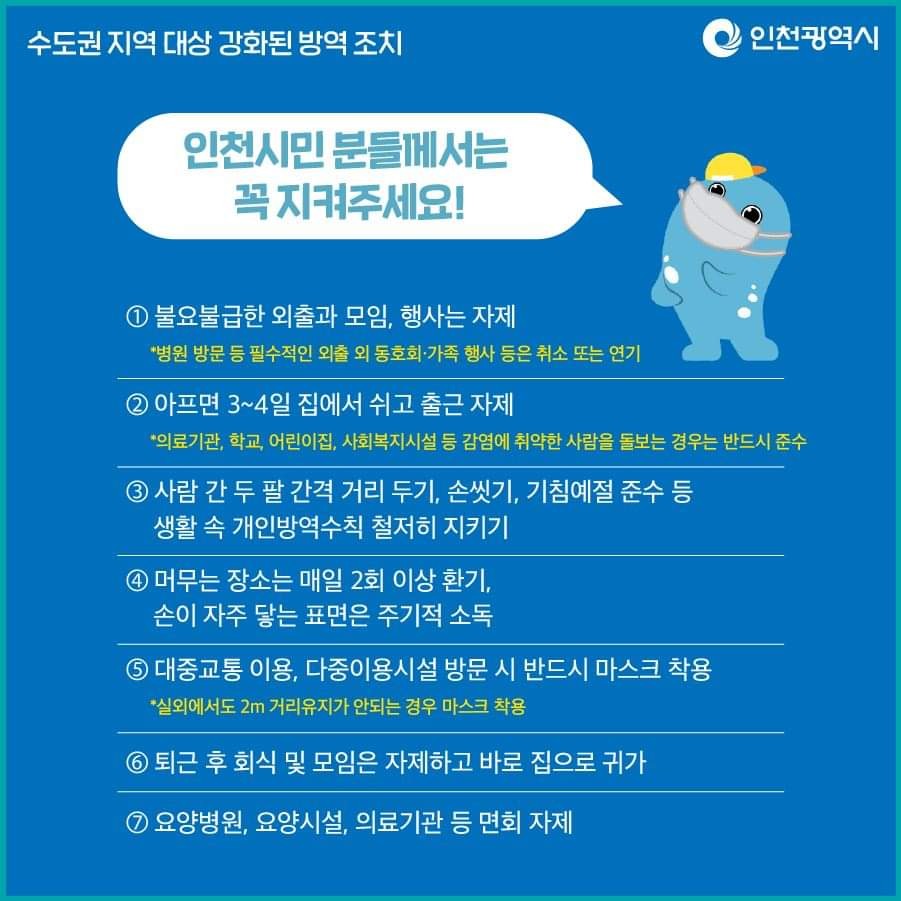 수도권 지역 상황 안정 될 때까지 강화된 방역 조치 연장의 2번째 이미지